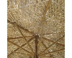 vidaXL Bamboe Parasol met Bananenblad Dak 210 cm Bamboe Parasol - Parasols - Tuinset - Buitendecoratie - Zomerdecoratie