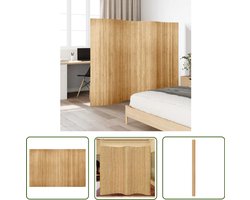 vidaXL Bamboescherm - Kamerdivider - Kamerscherm 250x165 cm bamboe natuurlijk - Scheidingswand - Privacy Screen - Ruimteverdeler