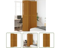 vidaXL Bamboescherm - Kamerscherm - Kamerscherm met 3 panelen massief paulowniahout bruin - Scheidingswand - Paulownia Hout - Kamerdecoratie