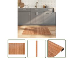 vidaXL Bamboevloerkleed - Vloerkleed - Vloerkleed rechthoekig 70x200 cm bamboe naturel - Natuurlijke Vloerkleed - Modern Vloerkleed - Rekthookeig Vloerkleed
