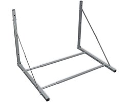 vidaXL - Bandenrek - staal - zilverkleurig