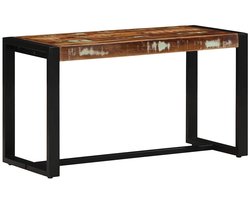 vidaXL - Bank - 80x35x45 - cm - massief - gerecycled - hout - meerkleurig