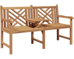 vidaXL - Bank - Anders - Bruin - 150 - x - 60 - x - 90 - cm - Massief - teakhout