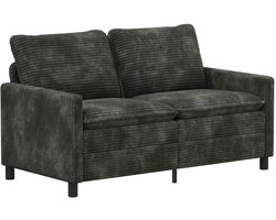 vidaXL - Bank - Antracietkleurig - 156 - x - 81 - x - 87,5 - cm - Polyester