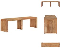vidaXL Bank - Banken - Zitbank - Halbank - Bank 160x38x45 cm massief acaciahout