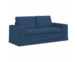 vidaXL - Bank - Blauw - 182 - x - 80 - x - 82 - cm - Stof