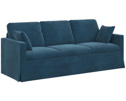 vidaXL - Bank - Blauw - 198 - x - 78 - x - 80 - cm - Fluweel