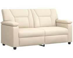 vidaXL - Bank - Crèmekleurig - 171 - x - 85 - x - 93 - cm - Kunstleer