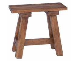 vidaXL - Bank - Naturel - 50,5 - x - 25 - x - 47,5 - cm - Mahonie - Hout