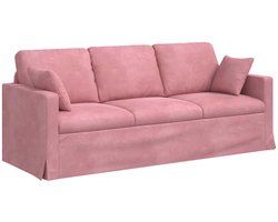 vidaXL - Bank - Roze - 198 - x - 78 - x - 80 - cm - Fluweel
