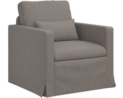 vidaXL - Bank - Taupe - 78 - x - 77 - x - 80 - cm - Stof