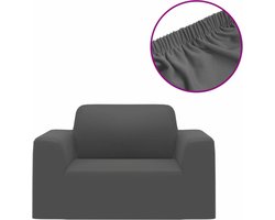 vidaXL - Bankhoes - stretch - polyester - jersey - antraciet