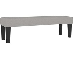 vidaXL Bankje 100x30x30 cm - Lichtgrijze Stof Bank - Bankje - Stoffen Bank - Grijze Bank - Kleine Bank