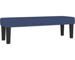 vidaXL - Bankje - 100x30x30 - cm - stof - blauw