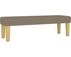 vidaXL Bankje - 100x30x30 cm - Taupe - Stof Bank - Bankje - Stoffen Bank - Lounge Bank - Salon Meubilair