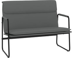 vidaXL - Bankje - 100x64x80 - cm - kunstleer - grijs