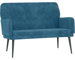 vidaXL - Bankje - 108x79x79 - cm - fluweel - blauw
