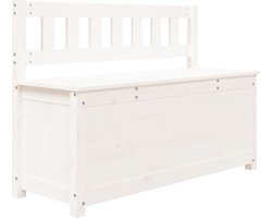vidaXL - Bankje - 110x41x76,5 - cm - massief - grenenhout - wit