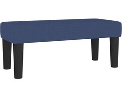 vidaXL - Bankje - 70x30x30 - cm - stof - blauw