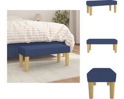 vidaXL - Bankje - 70x30x30 - cm - stof - blauw