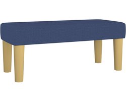 vidaXL Bankje 70x30x30 cm stof blauw - Bankje - Bankjes - Bank - Zitbank