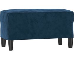 vidaXL - Bankje - 70x35x41 - cm - fluweel - blauw