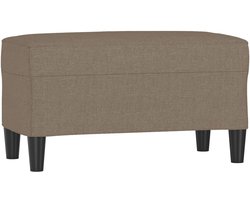 vidaXL - Bankje - 70x35x41 - cm - stof - taupe