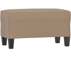 vidaXL Bankje - Cappuccinokleurig Kunstleer 70x35x41cm Kunstleder Bank - Salonbank - Kleine Bank - Bruine Bank - Comfortabele Bank