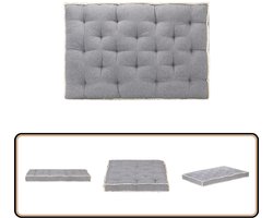 vidaXL Bankkussen Pallet - 120x80x10 cm - Antraciet Palletbank Kussen - Palettenbank Kussen - Zitkussen Palletbank - Outdoor Kussen - Tuin Kussen