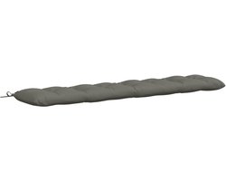 vidaXL - Bankkussen - VIANEN - 100% - Polyester - Grijs - 180 - x - 30 - x - 12 - cm