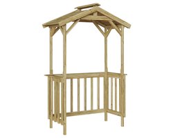 vidaXL - Barbecue-overkapping - Bruin - 133.5 - x - 63 - x - 200 - cm