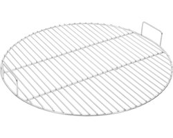 vidaXL - Barbecuerooster - met - handgrepen - rond - Ø54 - cm - 304 - roestvrij - staal
