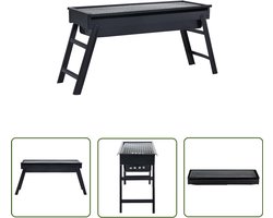 vidaXL Barbecues - Bbq - Campingbarbecue draagbaar 60x22,5x33 cm roestvrij - Kampvuur - Buitenshuis Eten - Draagbare Bbq