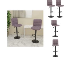 vidaXL Barkruk - Barkrukken - Barkrukje - Barkrukjes - Barkrukken 2 st stof taupe