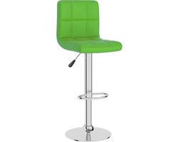 vidaXL - Barkruk - kunstleer - groen