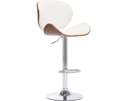 vidaXL - Barkruk - kunstleer - wit