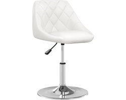 vidaXL - Barkruk - kunstleer - wit