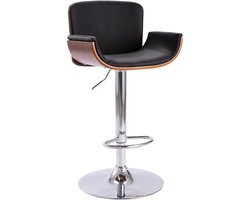 vidaXL - Barkruk - kunstleer - zwart