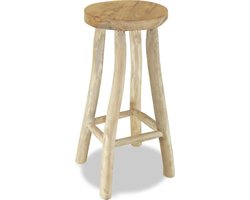 vidaXL - Barkruk - massief - teakhout