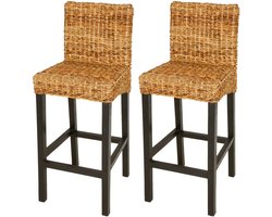 vidaXL - Barkrukken - 2 - st - abaca