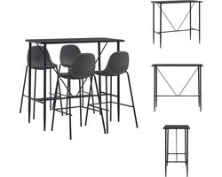 vidaXL Barset - Barsets - Bar Set - Bar Sets - 5-delige Barset stof donkergrijs