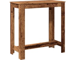 vidaXL - Bartafel - 102x50x103,5 - cm - bewerkt - hout - oud - houtkleurig