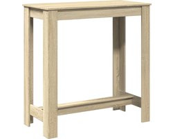 vidaXL - Bartafel - 102x50x103,5 - cm - bewerkt - hout - sonoma - eikenkleurig