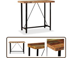 vidaXL - Bartafel - 120x60x107 - cm - massief - gerecycled - hout