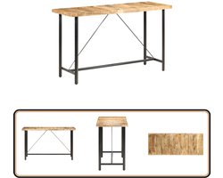 vidaXL - Bartafel - 180x70x107 - cm - ruw - mangohout