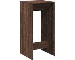 vidaXL - Bartafel - 51x50x103,5 - cm - bewerkt - hout - bruin - eikenkleurig