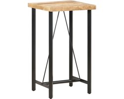 vidaXL - Bartafel - 60x60x107 - cm - ruw - mangohout
