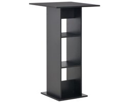 vidaXL - Bartafel - 60x60x110 - cm - zwart