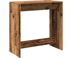 vidaXL Bartafel - Bartafels - Statafel - Statafeltje - Bartafel 102x50x103,5 cm bewerkt hout oud houtkleurig