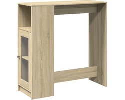 vidaXL - Bartafel - met - rekken - 101x40x103,5 - cm - hout - sonoma - eikenkleur
